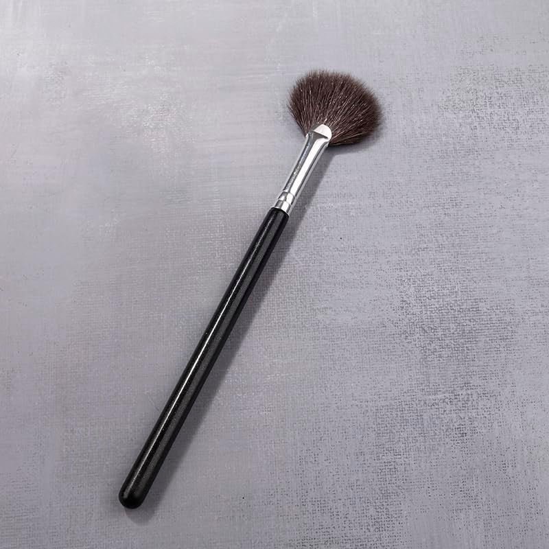 IPRESTA Fan Brush Professional Blush Brush Soft Vegan Synthetic Makeup Brush for Face Highlighter Applicator Eyeshadow Brush - Image 5